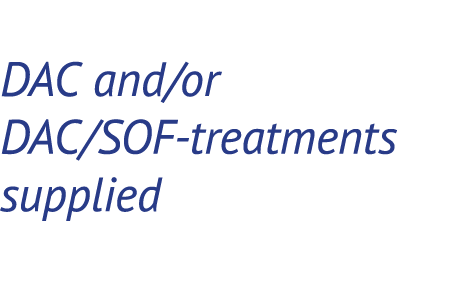 DAC and/or DAC/SOF treatments supplied