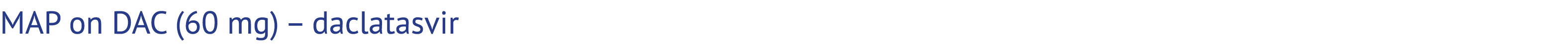 MAP on DAC (60 mg) – daclatasvir