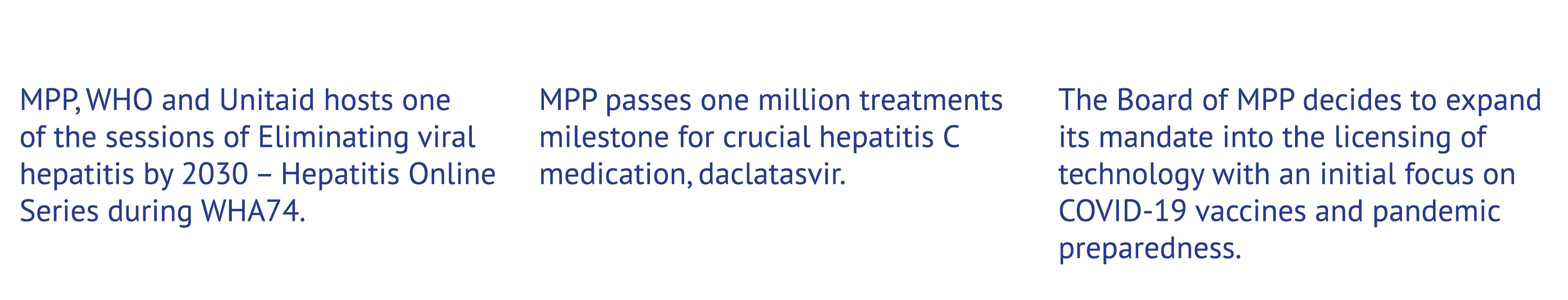 MPP, WHO and Unitaid hosts one of the sessions of Eliminating viral hepatitis by 2030 – Hepatitis Online Series durin...