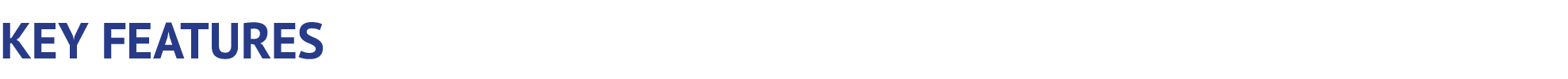 KEY FEATURES