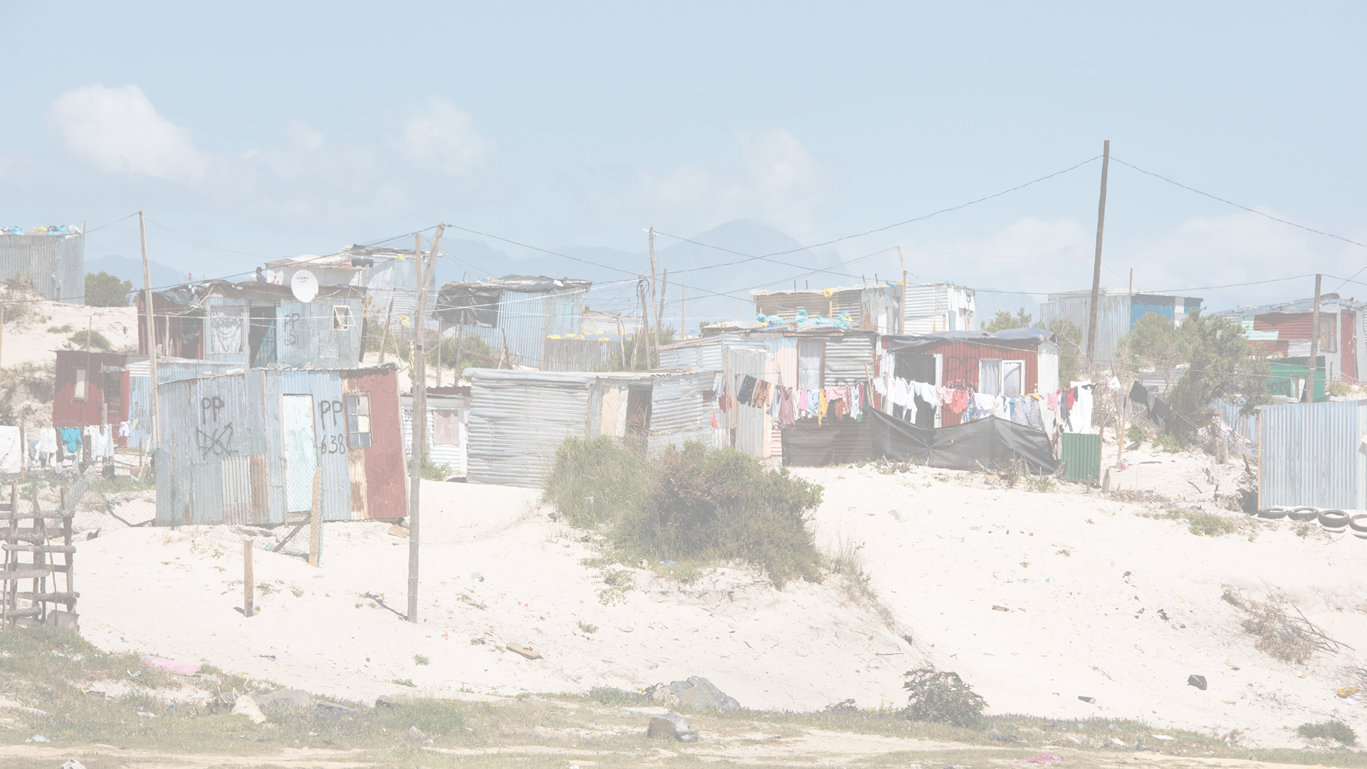 A view of an informal settlement in Mfuleni, an impoverished suburb, during a MPP visit Cape Town, South Africa. 12/11/21 Photo by Rodger Bosch for Medicine Patent Pool, Geneva dodge@netactive.co.za