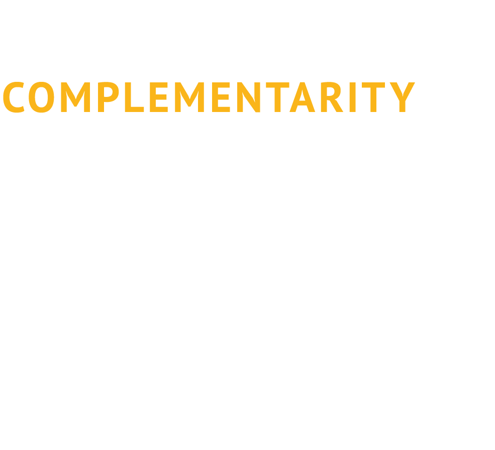 COMPLEMENTARITY to other mechanisms and tools to facilitate access to treatments
