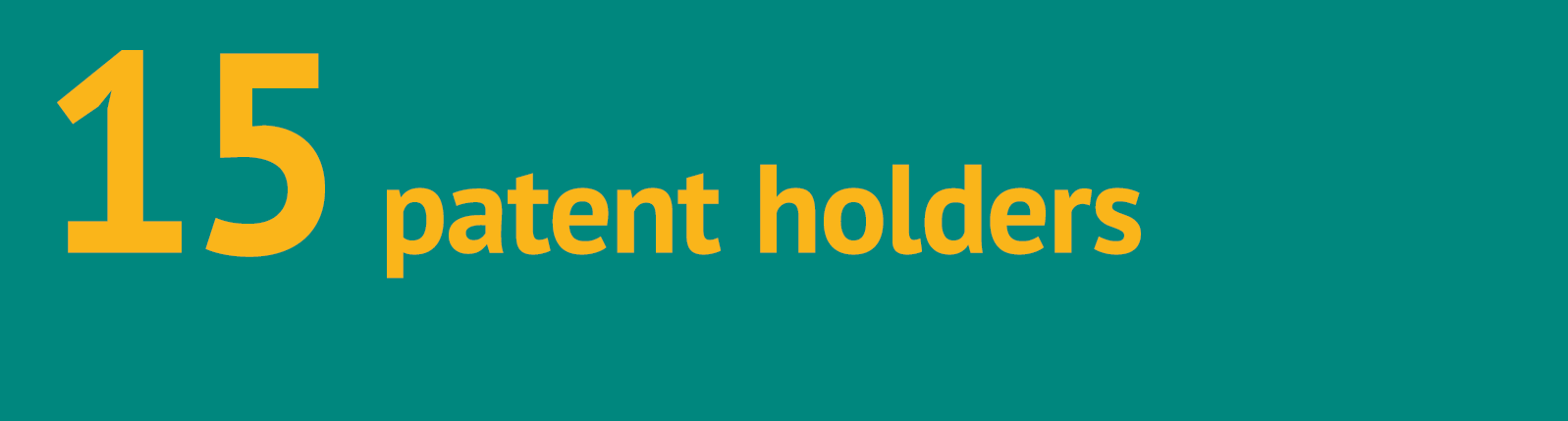 15 patent holders