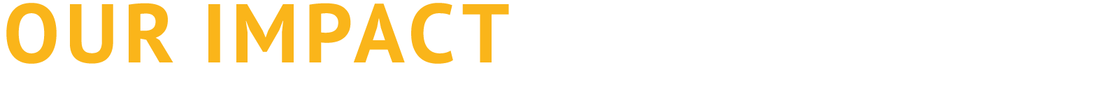 Our impact in numbers