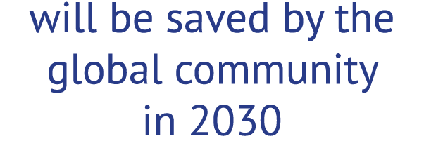 will be saved by the global community in 2030