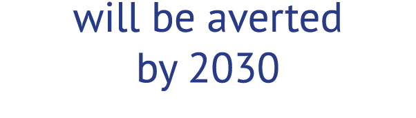 will be averted by 2030