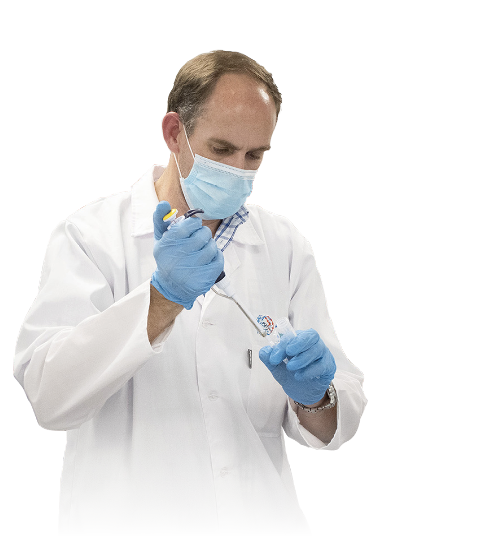 Dr Gerhardt Boukes of Afrigen, demonstrates in lab during a training programme for a group of Indonesian scientists, at Afrigen, which has been selected as the WHO Vaccine Hub, in Cape Town, South Africa, on 05 April, 2022. Photo by Rodger Bosch for MPP dodge@netactive.co.za