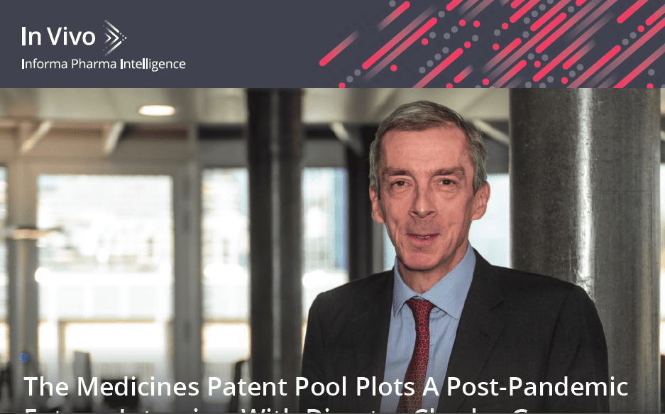 Le Medicines Patent Pool prépare l’avenir après la pandémie : Entretien avec Charles Gore, directeur du MPP