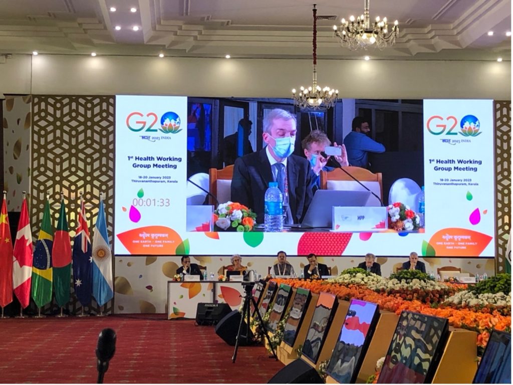 Statement delivered by Charles Gore at the 1st G20 Health WG meeting, Kerala, India